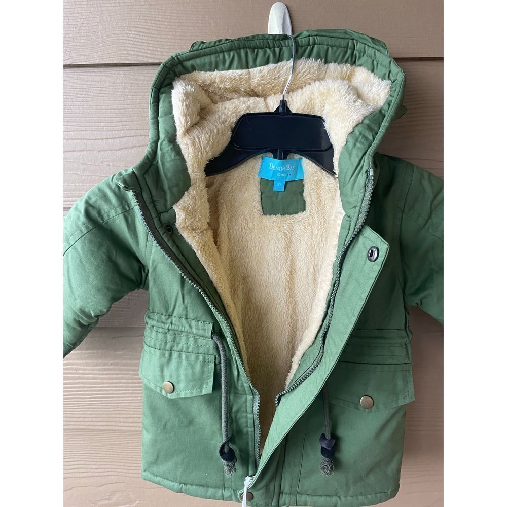 Olive Denim Bay Kids Jacket 3T